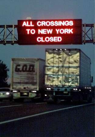 Crossings Closed Sign