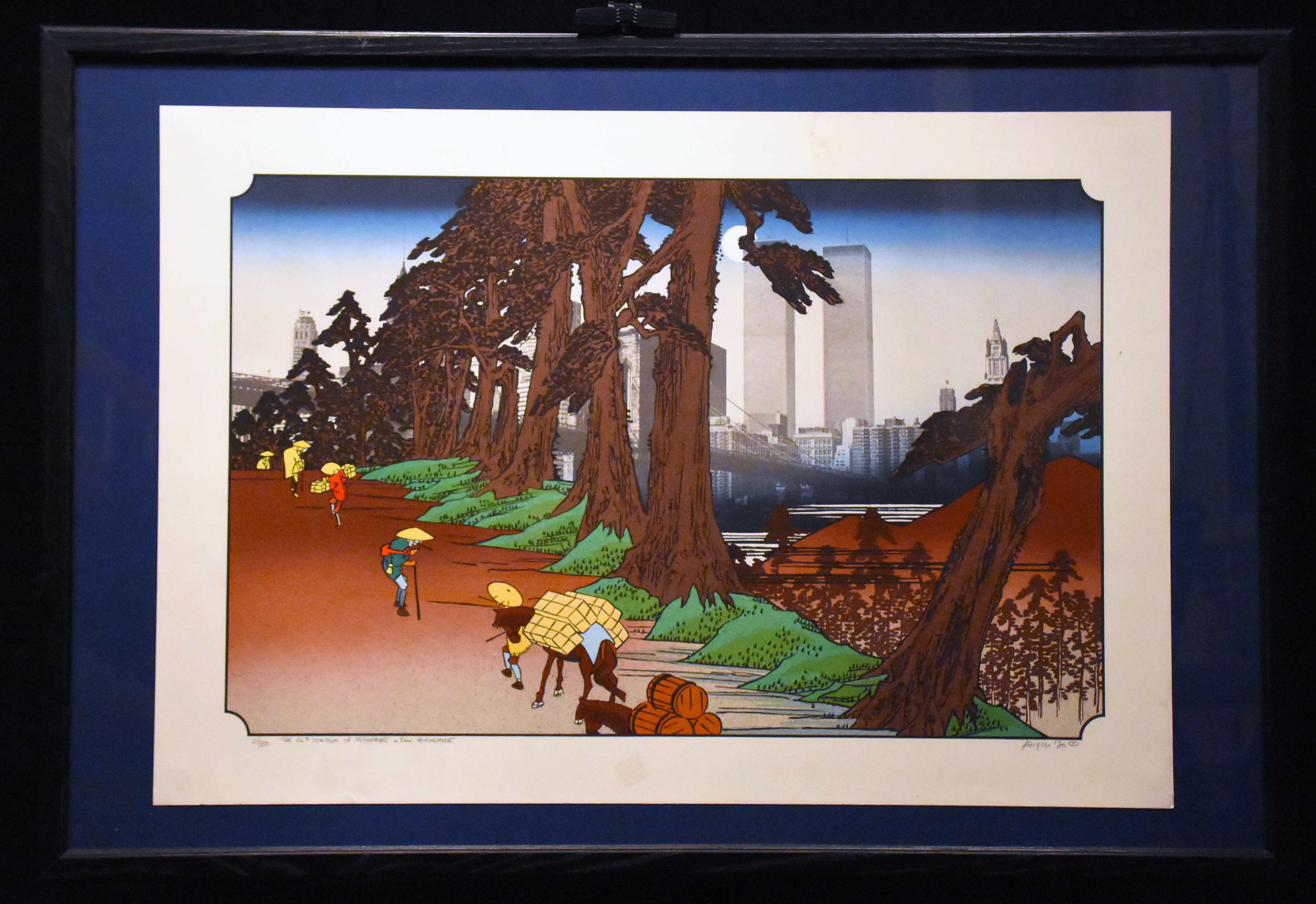 Hiroshige Style WTC Print