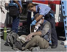 Medics Treating Victim