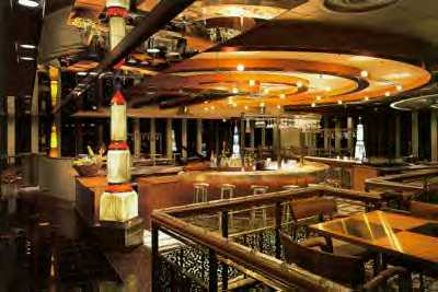 Interior of Windows on the World and The Greatest Bar at the top of the North Tower