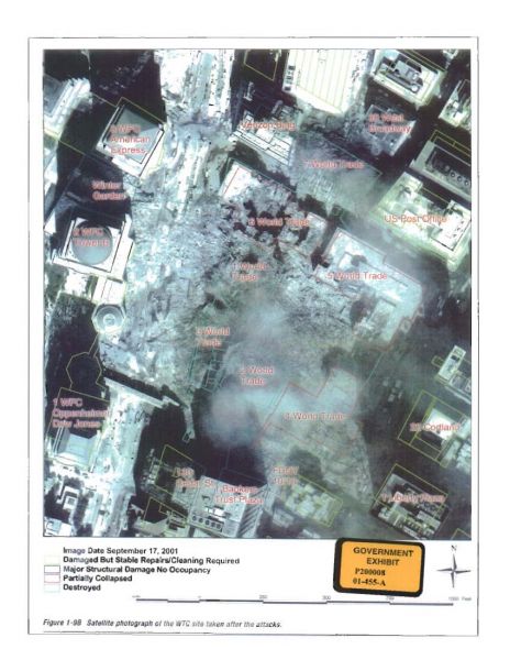 WTC Site Satellite Photo — September 17, 2001